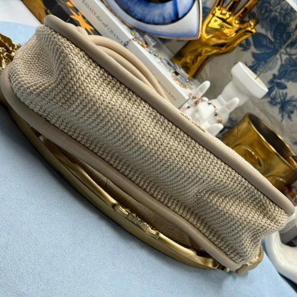 🆕 CULT GAIA 🧿 NWOT Brisa Woven Raffia Knotted Shoulder Bag, Cream / Natural - Picture 8 of 15
